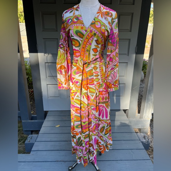 Zara Multi Color Bohemian Style Dress - Picture 10 of 10